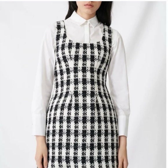 Maje tweed dress size 36 (runs small in bust) - Picture 11 of 12